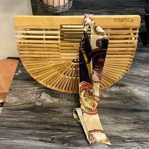 Women’s handmade bamboo bag